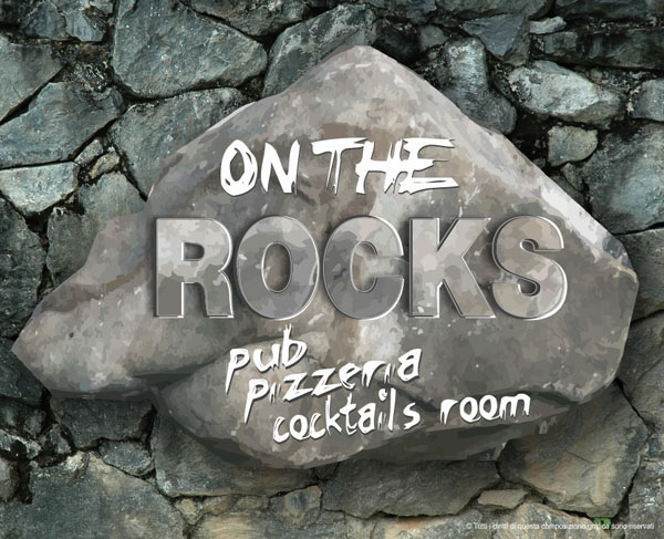 kikom studio grafico foligno perugia umbria pub pizzeria cocktail's room on the rocks spello